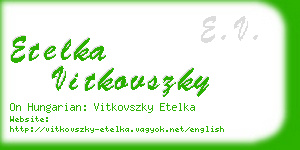 etelka vitkovszky business card